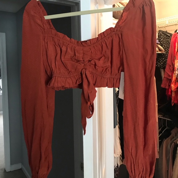 American threads copper crop top - Picture 2 of 2